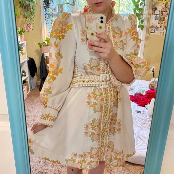 SOLD Boutique Zimmermann dupe Floral Dress - Picture 5 of 6